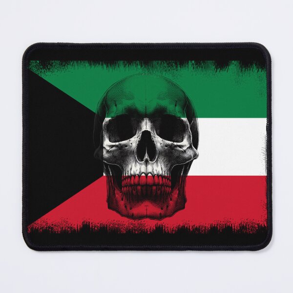 Item preview, KUWAIT SKULL FLAG NATION RAREART COUNTRY HALLOWEEN #ogirdor designed and sold by ogirdorgraphics.