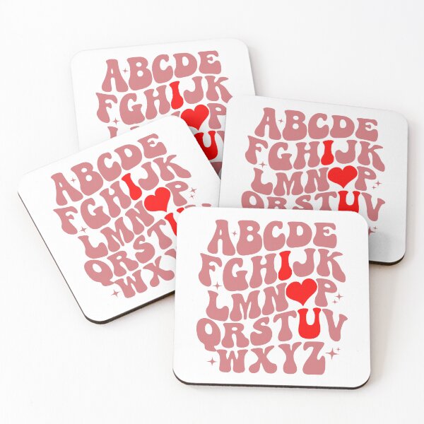Item preview, Playful Groovy Alphabet with Hidden Heart Love Design Gifts designed and sold by Maniutek.