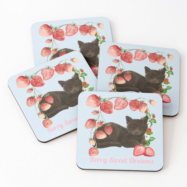 Item preview, Dreamy Strawberry Cat designed and sold by JakubArtysta.