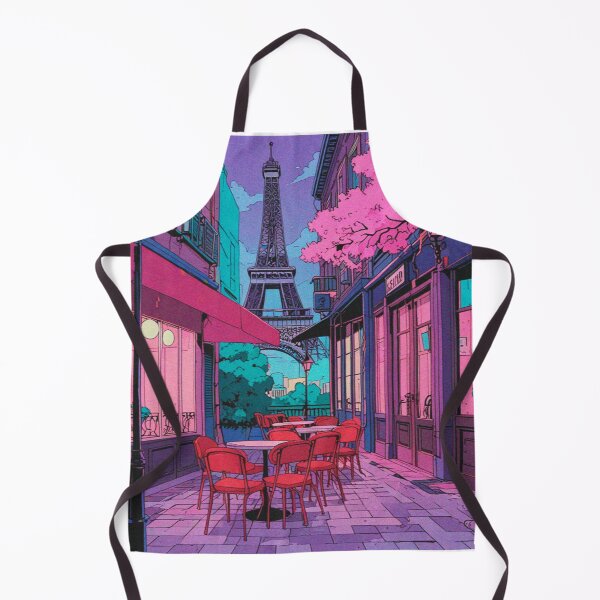 Item preview, Paris Glitchscape – 90s Anime Nostalgia designed and sold by RetroRebootShop.
