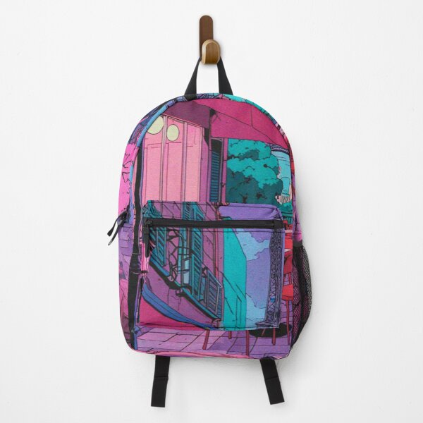 Vista previa del artículo con la obra «Paris Glitchscape: nostalgia del anime de los años 90», diseñado y vendido por RetroRebootShop.