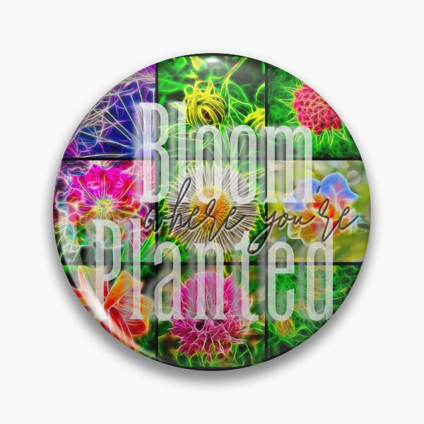 Item preview, 3x3 Grid Design - Bloom where you're Planted designed and sold by nature. electrified..