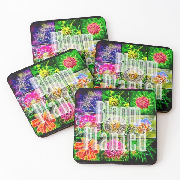 Item preview, 3x3 Grid Design - Bloom where you're Planted designed and sold by nature. electrified..