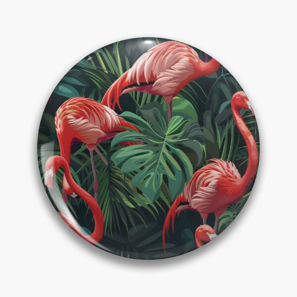 Item preview, Graceful Parade of Flamingos designed and sold by MidArtForge.