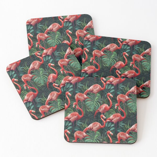 Item preview, Graceful Parade of Flamingos designed and sold by MidArtForge.