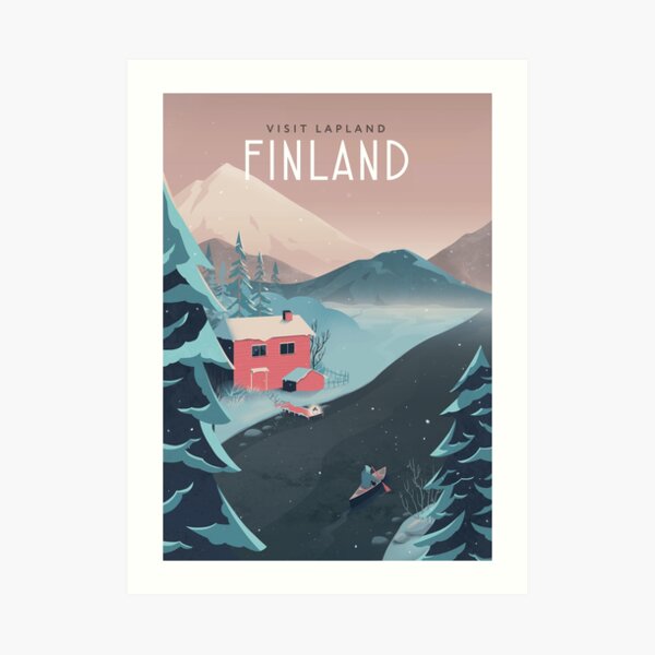 Finland Travel Art Art Print