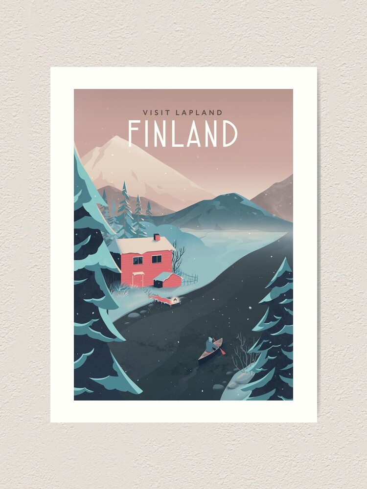 Alternate view of Finland Travel Art Art Print