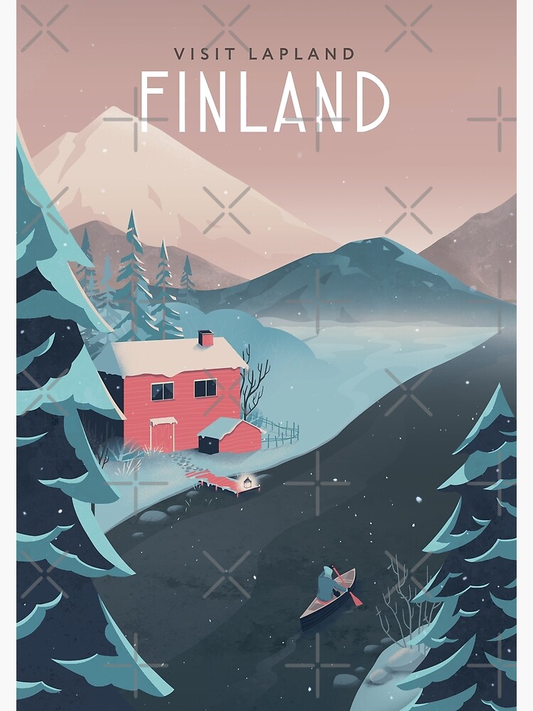 Thumbnail 2 of 2, Postcard, Finland Travel Art designed and sold by anniko-story.