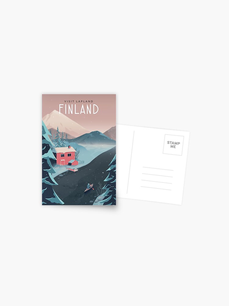 Thumbnail 1 of 2, Postcard, Finland Travel Art designed and sold by anniko-story.