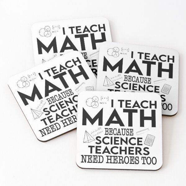 Item preview, I Teach Math Because Science Teachers Need Heroes Too designed and sold by ScienceCorner.
