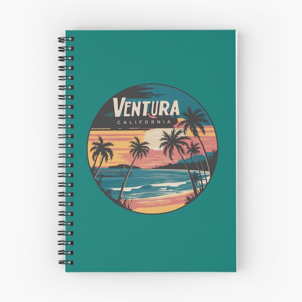 Item preview, Ventura, California - Retro Sunset Beach Art with Tropical Vibes designed and sold by CircinusStore.