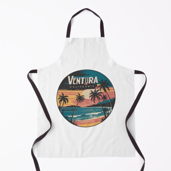 Item preview, Ventura, California - Retro Sunset Beach Art with Tropical Vibes designed and sold by CircinusStore.