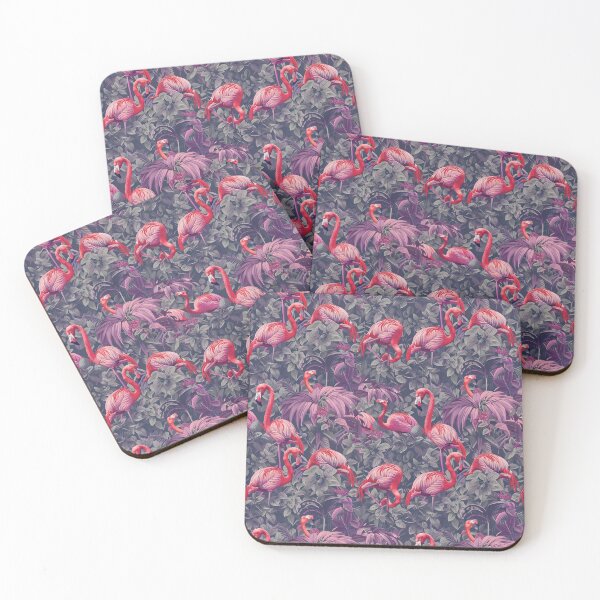 Item preview, Graceful Parade of Flamingos designed and sold by MidArtForge.