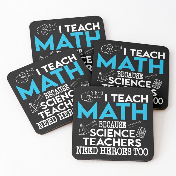 Item preview, I Teach Math Because Science Teachers Need Heroes Too designed and sold by ScienceCorner.