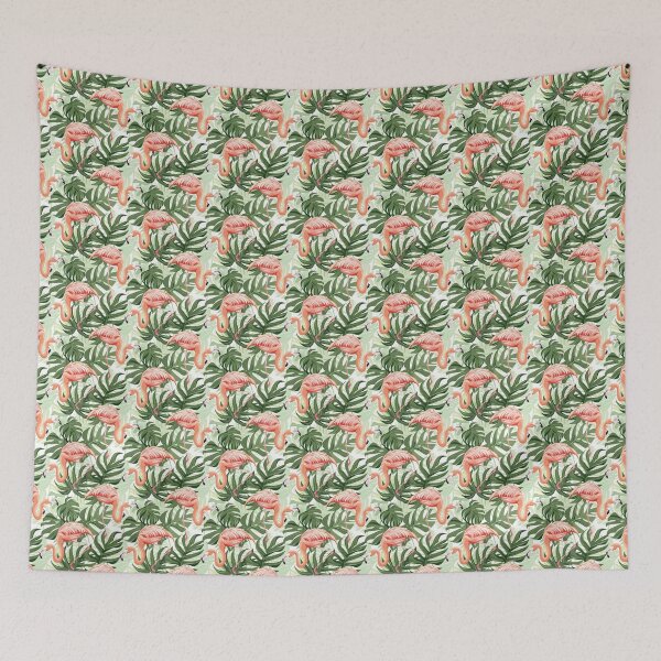 Item preview, Graceful Parade of Flamingos designed and sold by MidArtForge.