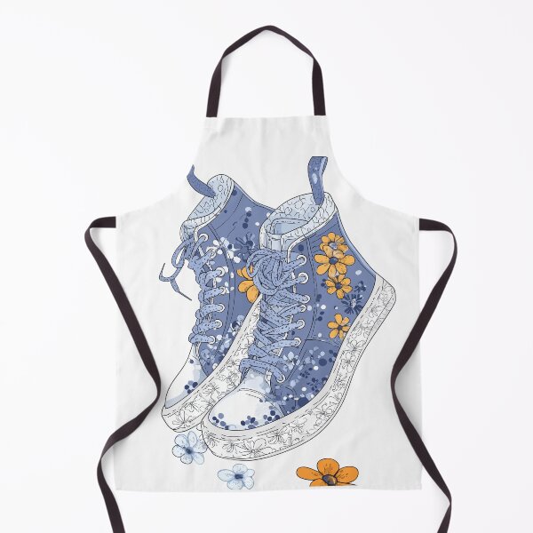 Item preview, Blooming Kicks. Floral Hi Tops. Flowering baseball boots. designed and sold by Shoot-The-Moon.