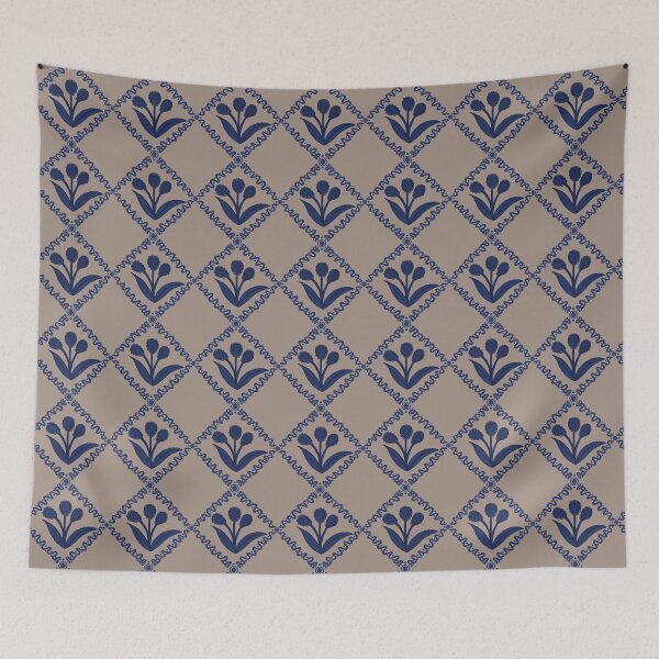 Item preview, Blue and White China-Inspired Floral Design Illustration Jemma Jamie Skidmore  designed and sold by Jemma Jamie Skidmore.
