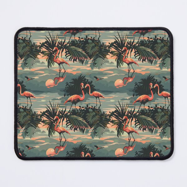 Item preview, Graceful Parade of Flamingos designed and sold by MidArtForge.