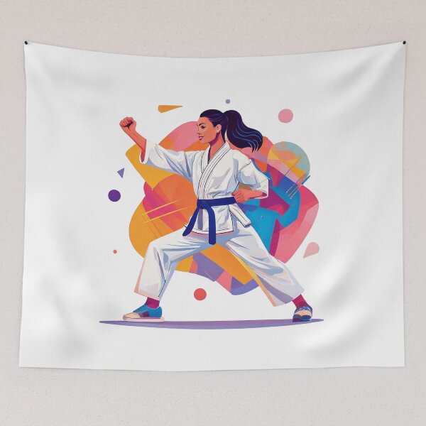 Item preview, A karate fighter in modern design designed and sold by design-channel.