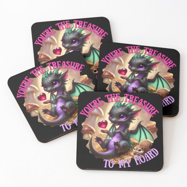 Item preview, You’re the Treasure to My Hoard Dragon Valentine designed and sold by Ophelia's Bazaar.