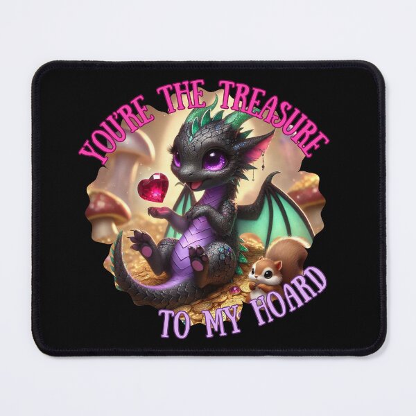 Item preview, You’re the Treasure to My Hoard Dragon Valentine designed and sold by Ophelia's Bazaar.