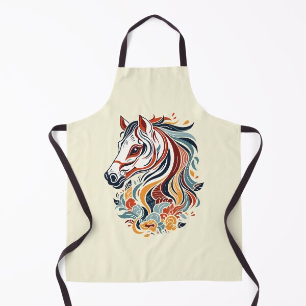 Item preview, Horse's head, Colorful folk designed and sold by BestRebel.