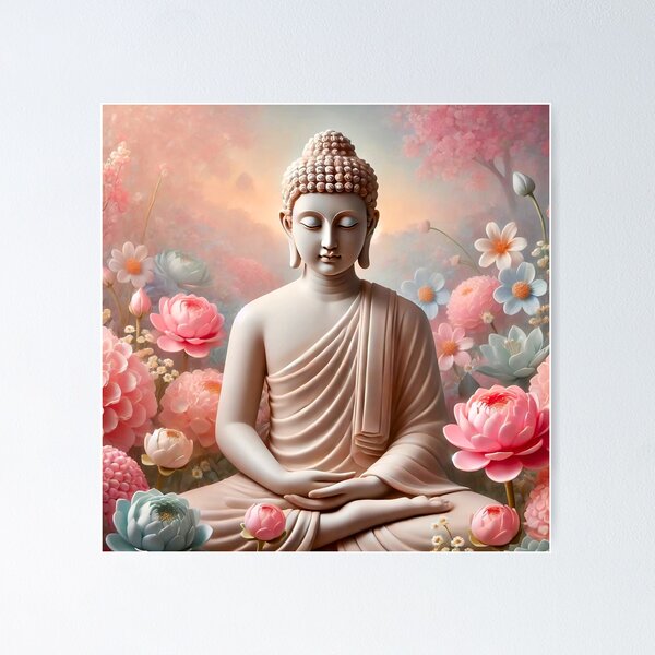 Vista previa del artículo con la obra «Buda Pastel», diseñado y vendido por Anamcaradivine.