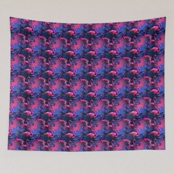 Item preview, Graceful Parade of Flamingos designed and sold by MidArtForge.
