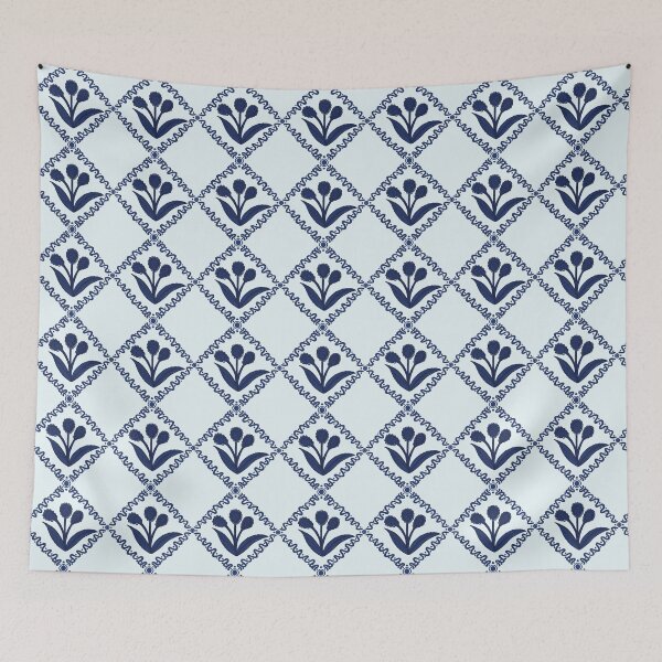 Item preview, Blue and White China-Inspired Floral Design Illustration Jemma Jamie Skidmore  designed and sold by Jemma Jamie Skidmore.