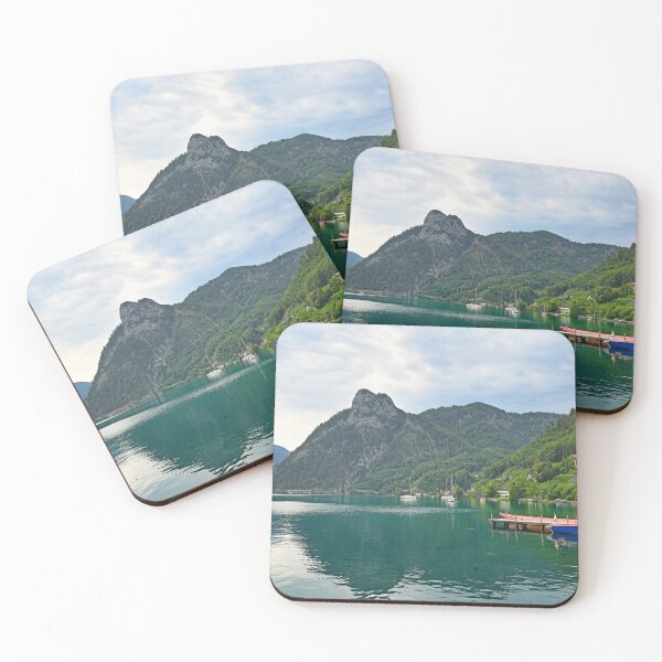 Item preview, Traunkirchen on Lake Traun Traunsee landscape,Austria  designed and sold by goceris.