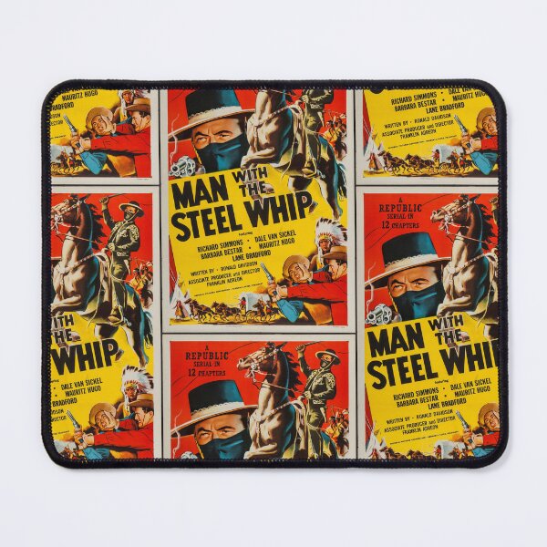 Item preview, Man with the Steel Whip Film retro Poster designed and sold by TeeARTHY.