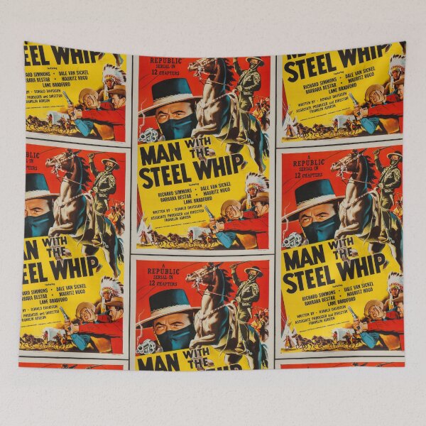 Item preview,  Man with the Steel Whip Film  retro Poster designed and sold by TeeARTHY.