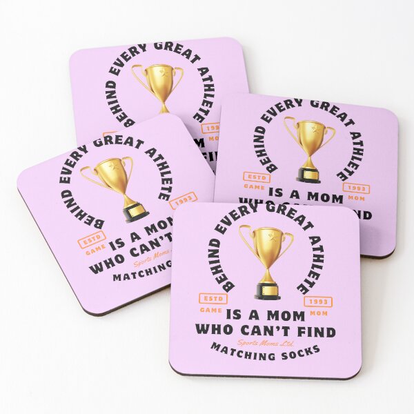 Item preview, Behing Every Great Athlete Is A Mom Who Cant Find Matching Socks designed and sold by TheFunnyGuyShop.