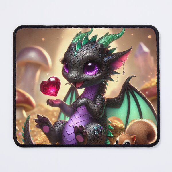 Item preview, You’re the Treasure to My Hoard Dragon Valentine with Squirrel designed and sold by Ophelia's Bazaar.