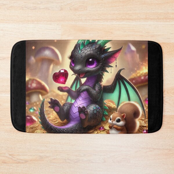 Item preview, You’re the Treasure to My Hoard Dragon Valentine with Squirrel designed and sold by Ophelia's Bazaar.