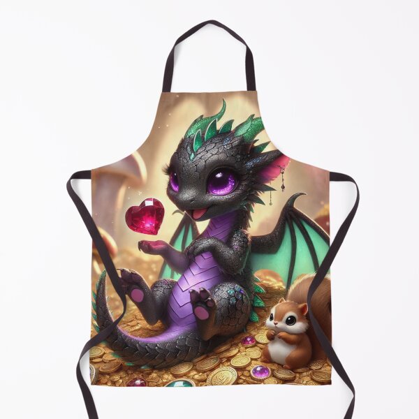 Item preview, You’re the Treasure to My Hoard Dragon Valentine with Squirrel designed and sold by Ophelia's Bazaar.