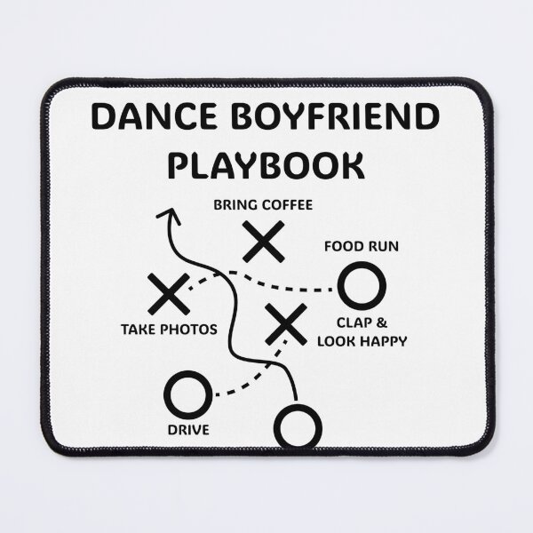 Item preview, Funny Dance Boyfriend Playbook designed and sold by emzimerch1.