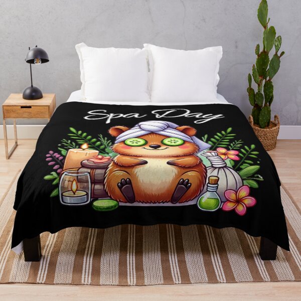 Item preview, Quokka Spa Day - Black designed and sold by welovequokkas.