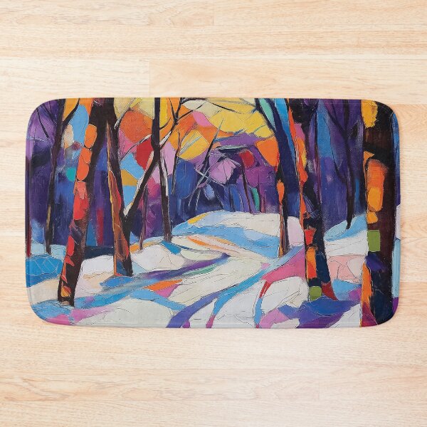 Item preview, Vibrant winter forest painting design. designed and sold by HEMRO.