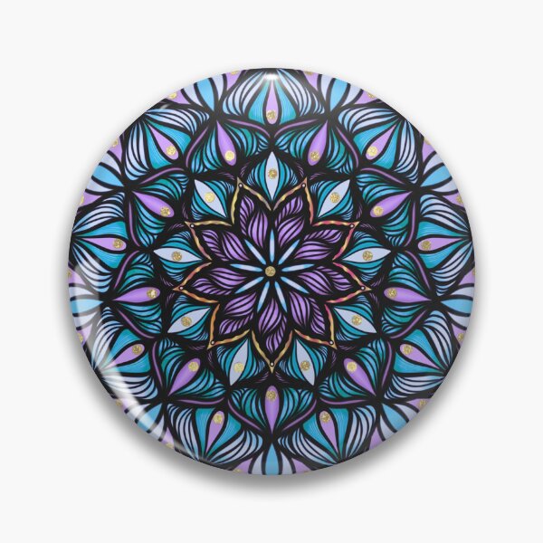 Item preview, Blue and violet mandala designed and sold by T.zendala.