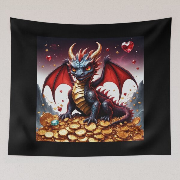 Item preview, Treasure Hoard Dragon Valentine's Day designed and sold by Ophelia's Bazaar.