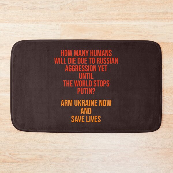 Item preview, How many humans will die due to russian aggression yet until the World stops putin | red designed and sold by cabana.space.