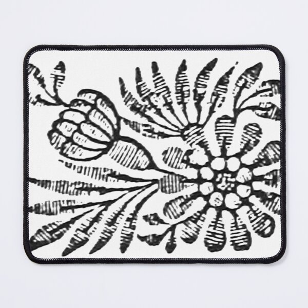 Item preview, Floral Woodcut Stamp 1 designed and sold by HawthorneFlame.