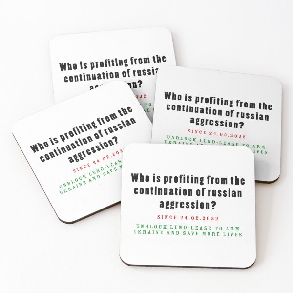 Item preview, Who is profiting from the continuation of Russian aggression designed and sold by cabana.space.