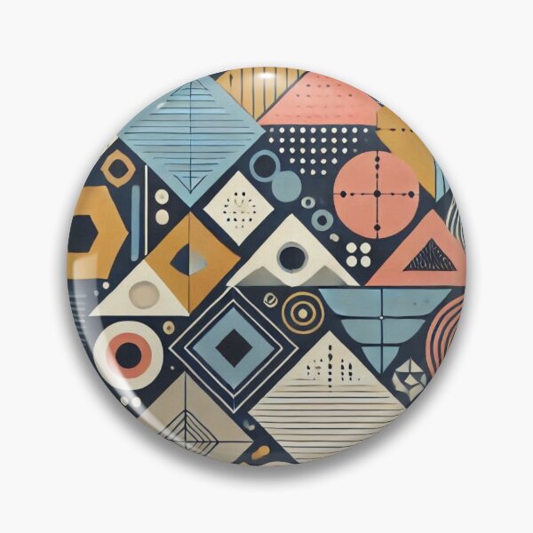 Item preview, colorful geometric pattern designed and sold by Dogandesighn.