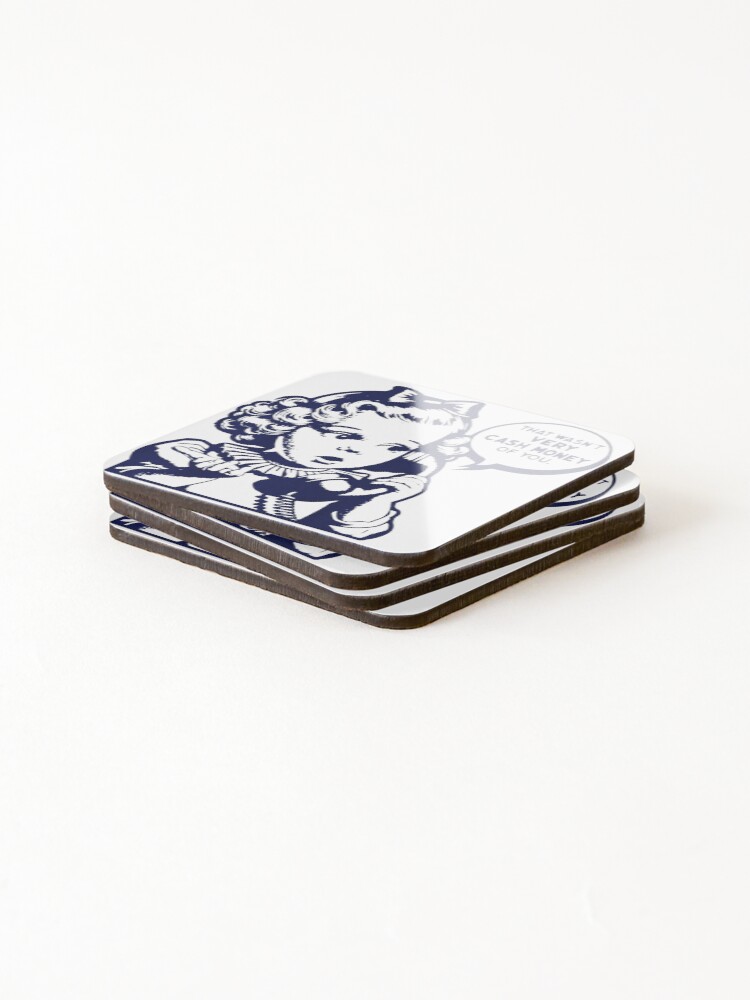 Thumbnail 4 of 5, Coasters (Set of 4), Cash Money Ringer designed and sold by kenzigetha.