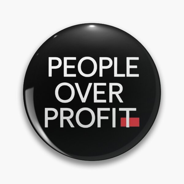 Item preview, People Over Profit Anti Corporate designed and sold by DomTeesHaven.