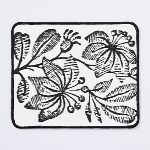 Item preview, Floral Woodcut Stamp 2 designed and sold by HawthorneFlame.