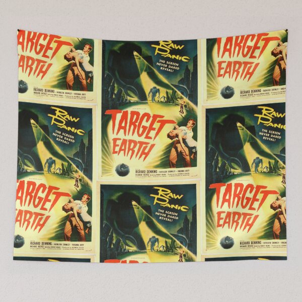 Item preview, Movie Film retro Poster  Target Earth poster 1954   designed and sold by TeeARTHY.