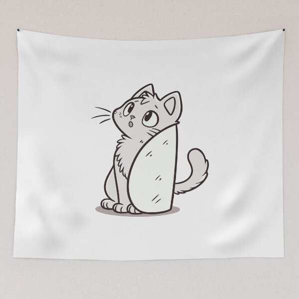 Item preview, Adorable Cute Cat Burrito | Purrito Design for Cat Lovers designed and sold by Timegraf.